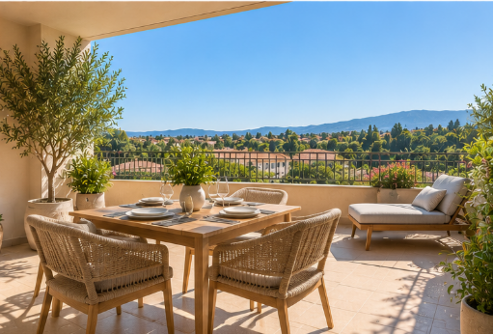 Vente Appartement T3 DUPLEX DERNIER ETAGE  AVEC TERRASSE DANS RESIDENCE INTIMISTE A COGOLIN Cogolin