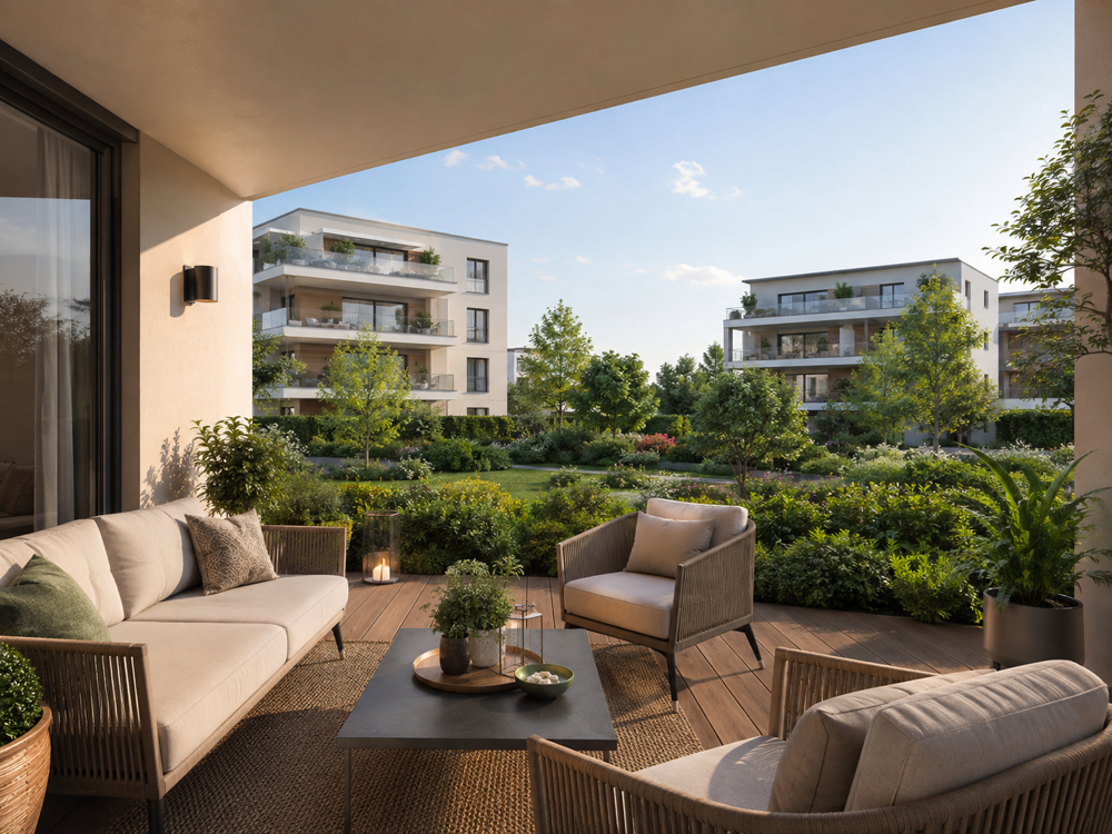 Vente Appartement AIX LA DURANNE - 4P DE 95M² AVEC EXTERIEUR ET STATIONNEMENTS Aix en provence