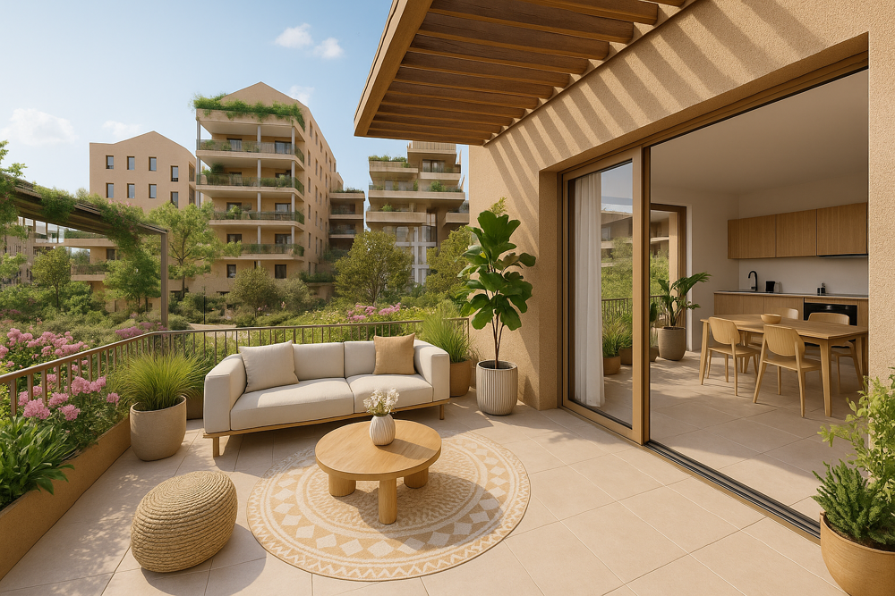 Vente Appartement UN BIEN D'EXCEPTION : T2 NEUF AVEC DEUX LOGGIAS GÉANTES & SÉJOUR XXL Marseille 15