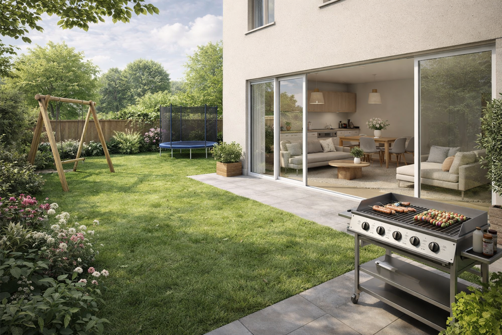 Vente Appartement 3 pièces livré – 67 m² + jardin 98 m² + 2 parkings - Proche gare et commerces Gargenville