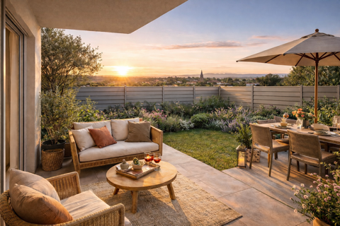   LANCEMENT COMMERCIAL - SUPERBE T2 REZ DE JARDIN AU CALME DANS PETITE COPRO Appartement - 2 pi�ce(s)