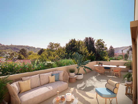  RETOUR � LA VENTE ! NEUF et LIVR� ! DERNIER ETAGE avec 46 m2 de TERRASSES !!! Appartement - 3 pi�ce(s) - 61 m�