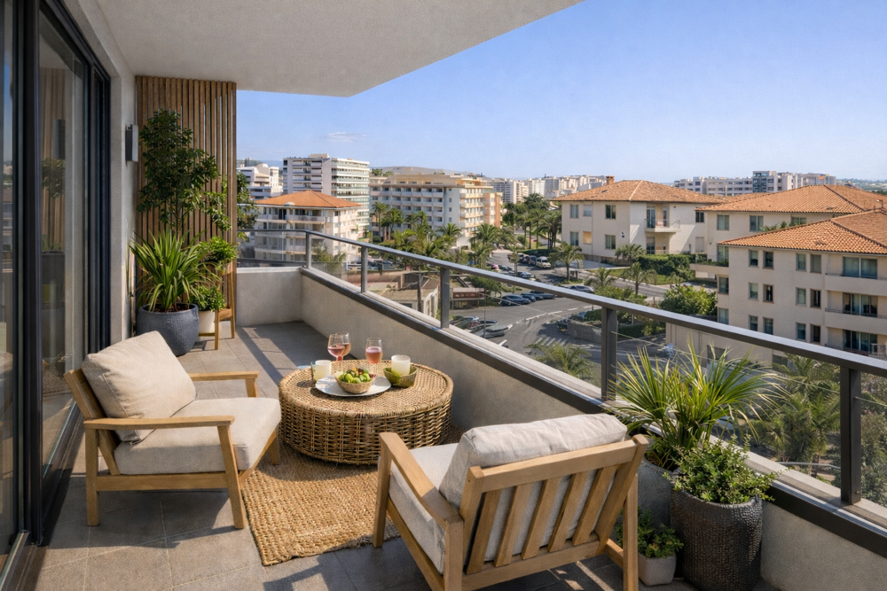-* SUPERBE T3 AVEC TERRASSE - DERNIER ÉTAGE - A DEUX PAS DE LA MER