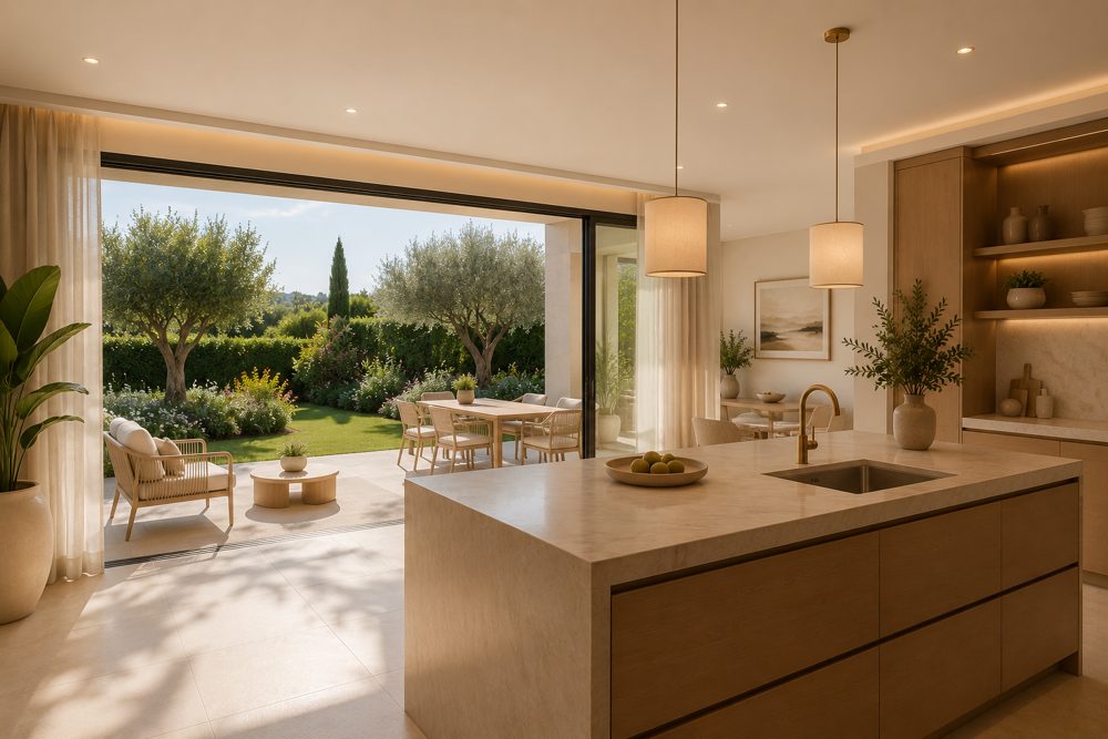 * -SAINT-TROPEZ  APPARTEMENT D'EXCEPTION T3 AVEC JARDIN ET PISCINE À 300 MÈTRES DE LA PLACE DES LIC