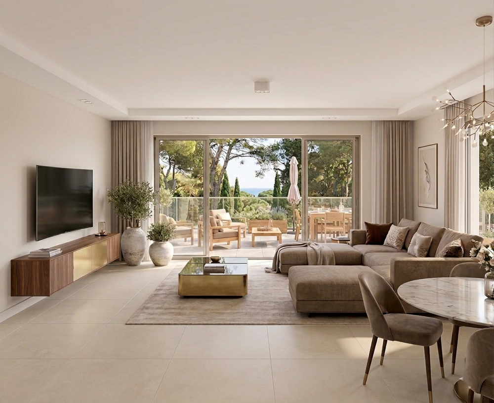 VALBONNE : MAGNIFIQUE T4 VUE MER DE 90M2 IDEALEMENT EXPOSE AVEC TERRASSE DE 60M2 + BOX