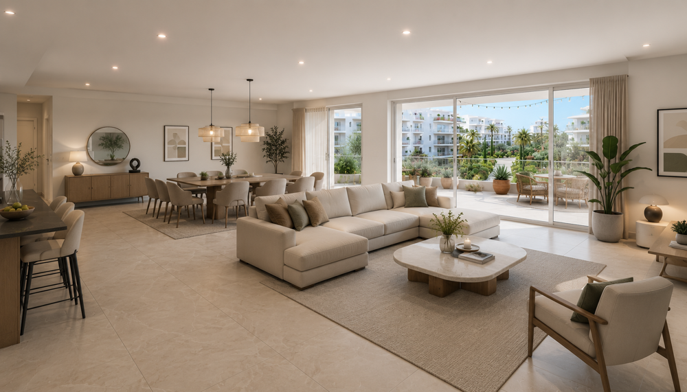 RARE 4 PIECES DE 85M² AVEC TERRASSE PLEIN SUD DE 35M² DANS UN ENVIRONNEMENT PRIVILEGIE