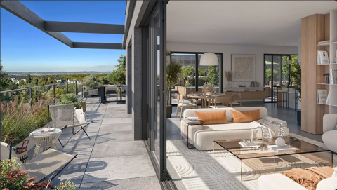   IMMENSE T5 DERNIER ETAGE avec 110 m2 de TERRASSE PLEIN CIEL !!! au pied DU TRAMWAY !!! Appartement - 5 pi�ce(s) - 130 m�