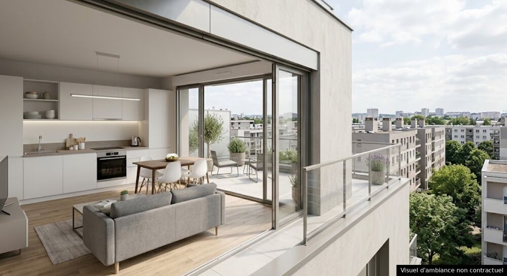 Vue Dégagée pour ce Superbe T3 de 62 m² avec Terrasse de 44 m²  Vénissieux Centre