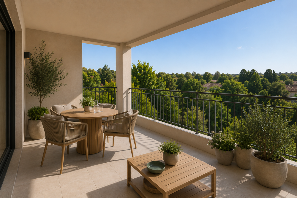 T4 de 82 m² avec terrasse et parking aux portes d'Aix-en-Provence