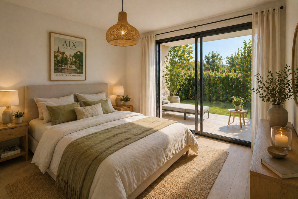 Vente Appartement T2 EN REZ-DE-JARDIN EXPOSÉ SUD À AIX-EN-PROVENCE – TERRASSE & JARDIN PRIVATIF Aix en provence