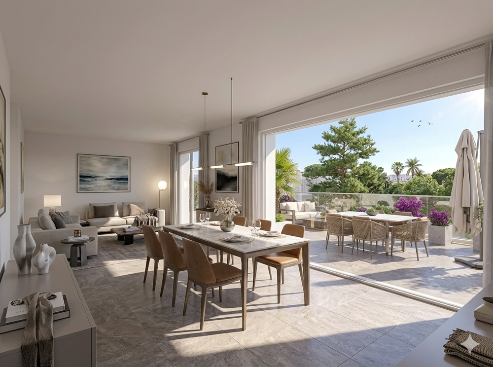 CONTEMPORAIN 3 PIECES DE 70M² AVEC TERRASSE PLEIN OUEST DE 30M² DANS UN ENVIRONNEMENT PRIVILEGIE