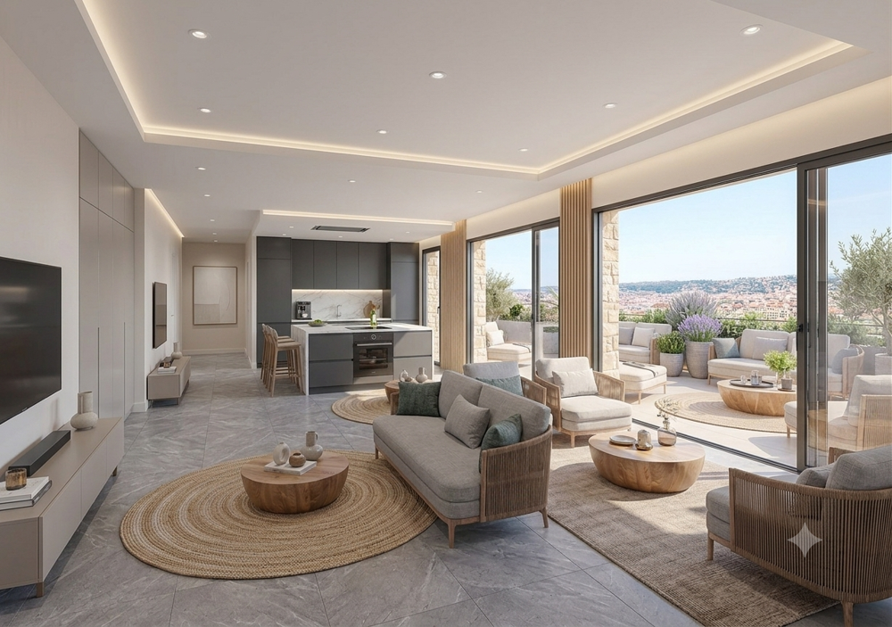 Vente Appartement PRESTIGIEUX 4 PIECES DE 140M² AVEC TERRASSE DE 230M² DANS UN ENVIRONNEMENT PRIVILEGIE Cannes