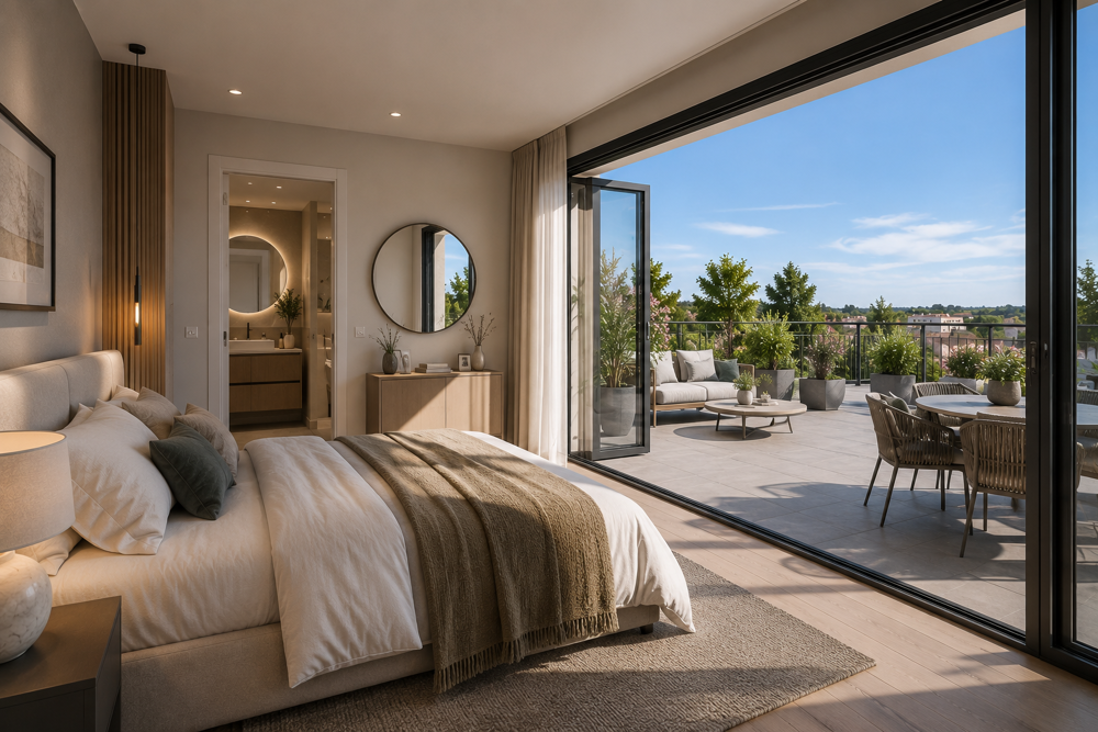 T5 96m² DERNIER ÉTAGE - PARKING - 2 TERRASSES - TVA 5.5%