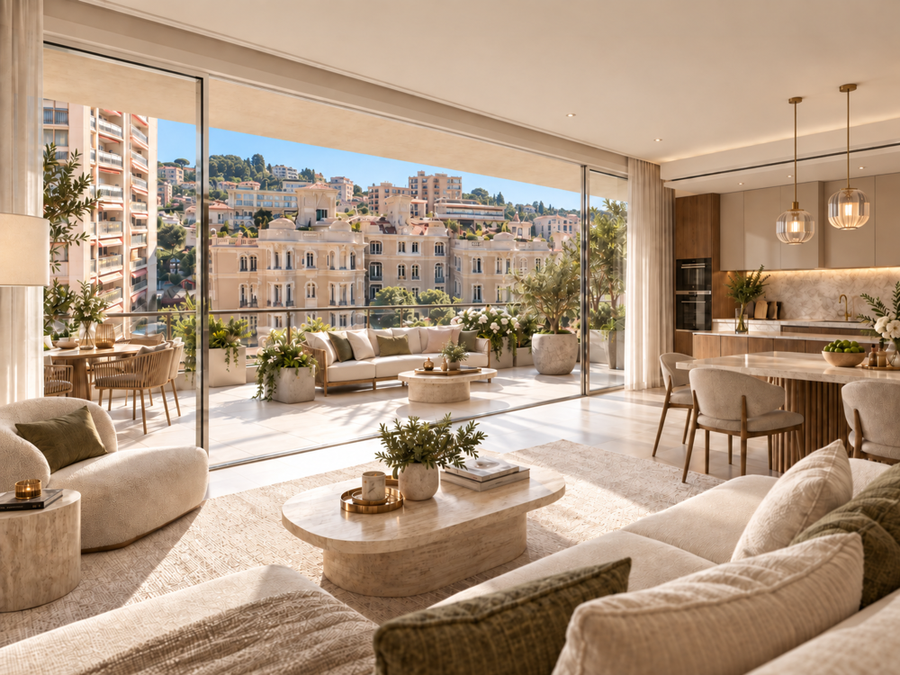 Vente Appartement 3 PIÈCES 71 M² – PLEIN SUD, GRANDE TERRASSE DE 20M² AUX PORTES DE MONACO Beausoleil