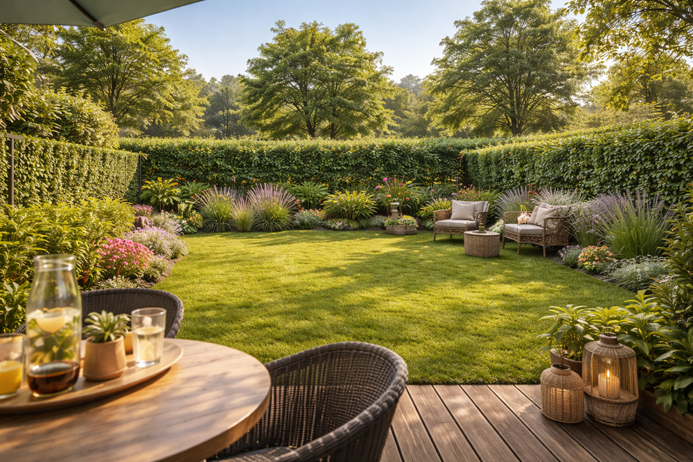 Le 3 pièces lumineux et bien pensé : Avec grand jardin et stationnement !