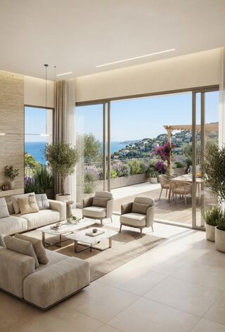 Vente Appartement T4 DUPLEX ROOFTOP vue mer avec terrasse - Frais notaire réduits & Garantie décénnale Roquebrune cap martin