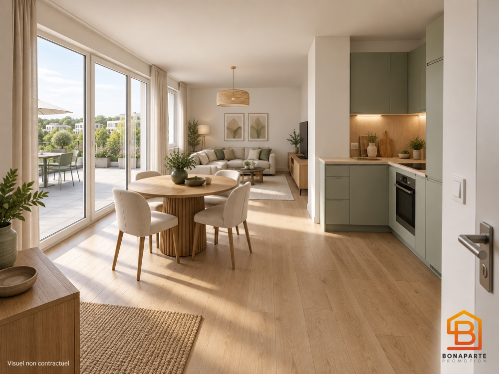 Vente Appartement 3 pieces  avec terrasse de 34 m² en étage à Cergy LIRAISON RAPIDE Cergy