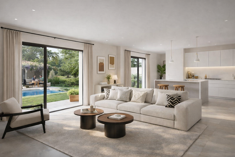 VILLA INDIVIDUELLE 120M² 4 CHAMBRES DE PLAIN PIED AVEC GARAGE ET JARDIN