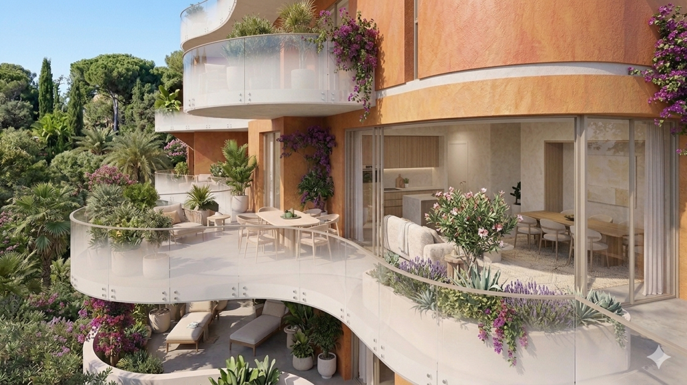 Vente Appartement AGREABLE T2 DE 45M² AVEC 21m² DE TERRASSE SUD EN ETAGE ELEVE DANS UN ENVIRONNEMENT PRIVILEGIE Roquebrune cap martin