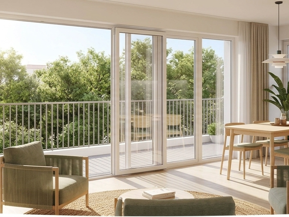 2 PIECES AVEC UN SUPER BALCON  TRANSPORTS & COMMERCES A PROXIMITE IMMEDIATE