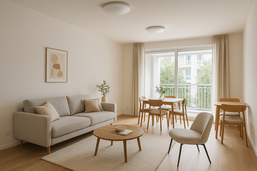 PETITE COPROPRIETE / ENVIRONNEMENT CALME ET VERT / GRAND BALCON / TRAVERSANT
