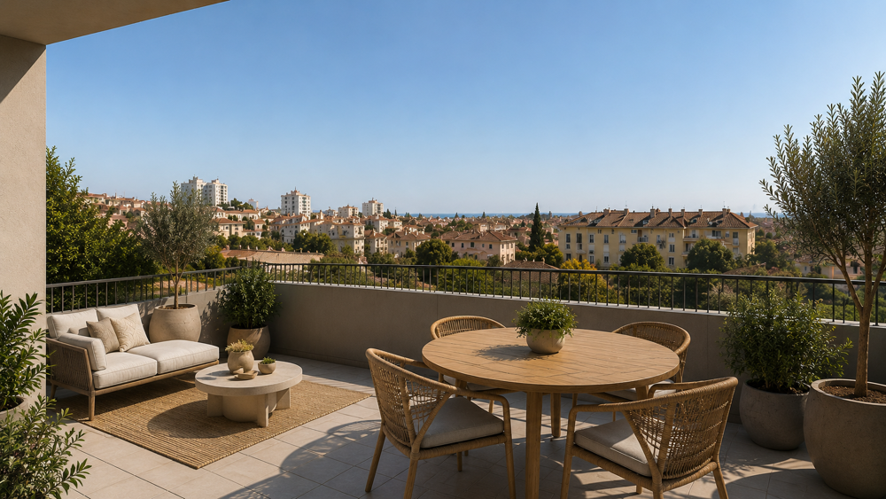 *Splendide 3 pièces en duplex aux plaines avec aperçu mer
