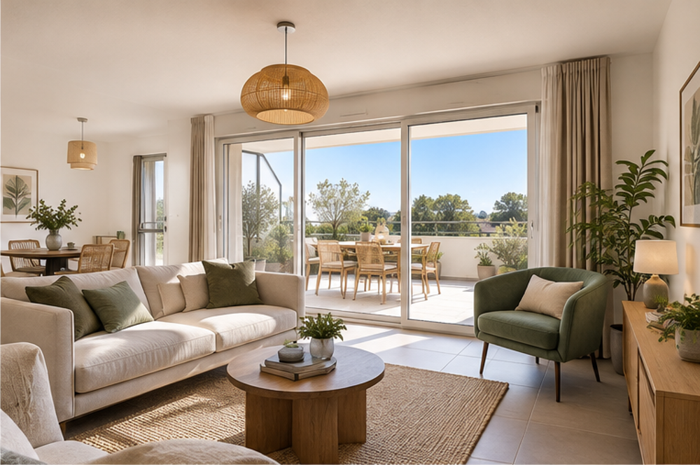Vente Appartement *T3 DE 63 M² AU 1ER ÉTAGE AVEC TERRASSE SUD-OUEST DE 48 M² ET PARKING Arradon