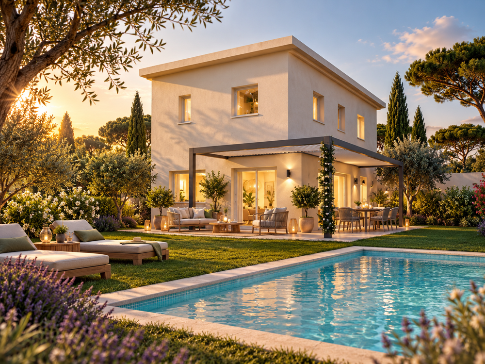 Vente Maison SÉNAS – VILLA NEUVE 4 PIÈCES AVEC JARDIN, GARAGE & PARKING Senas