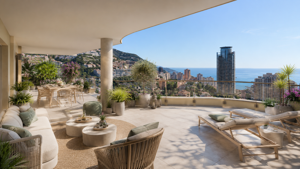 Vente Appartement RARE SPLENDIDE T5 EN DERNIER ETAGE VUE MER AVEC 60M² DE TERRASSE PROCHE MONACO Beausoleil