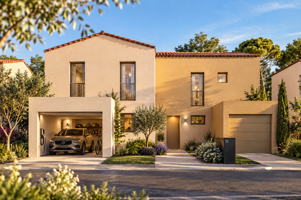 Vente Appartement POUSSAN – MAISON NEUVE 3 CHAMBRES AVEC JARDIN DE 114 M² ET GARAGE Poussan