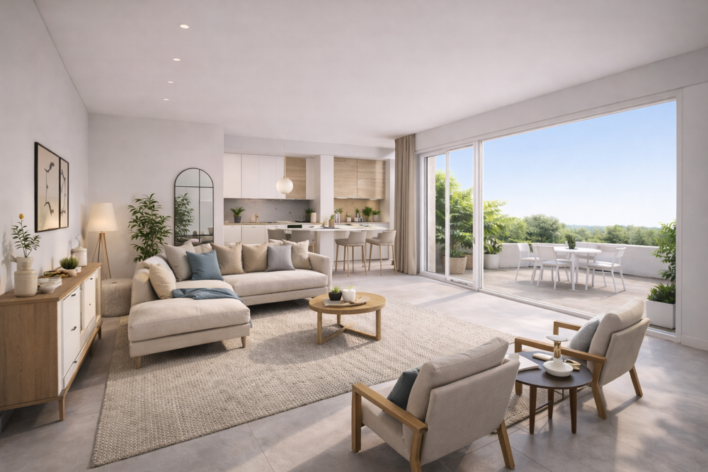 DERNIER ÉTAGE TRAVERSANT  Balcon 10m² SUD  OPPORTUNITÉ RARE EN 3 PIÈCES + PKG