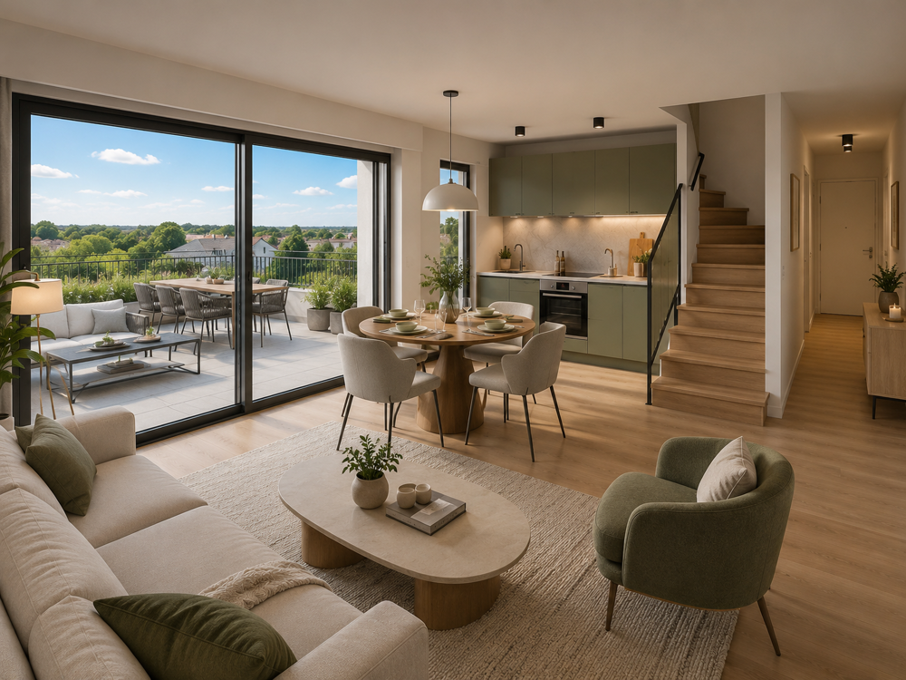 Vente Appartement LIVRAISON RAPIDE Grande terrasse vue forêt Metz