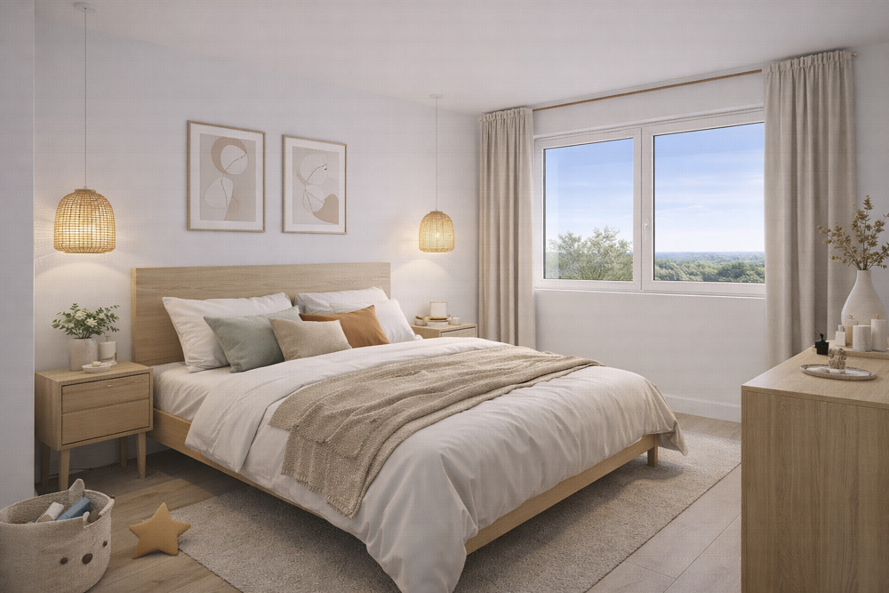 Appartement neuf 3 pièces avec balcon, à 4 min de la gare de Mantes-la-Jolie