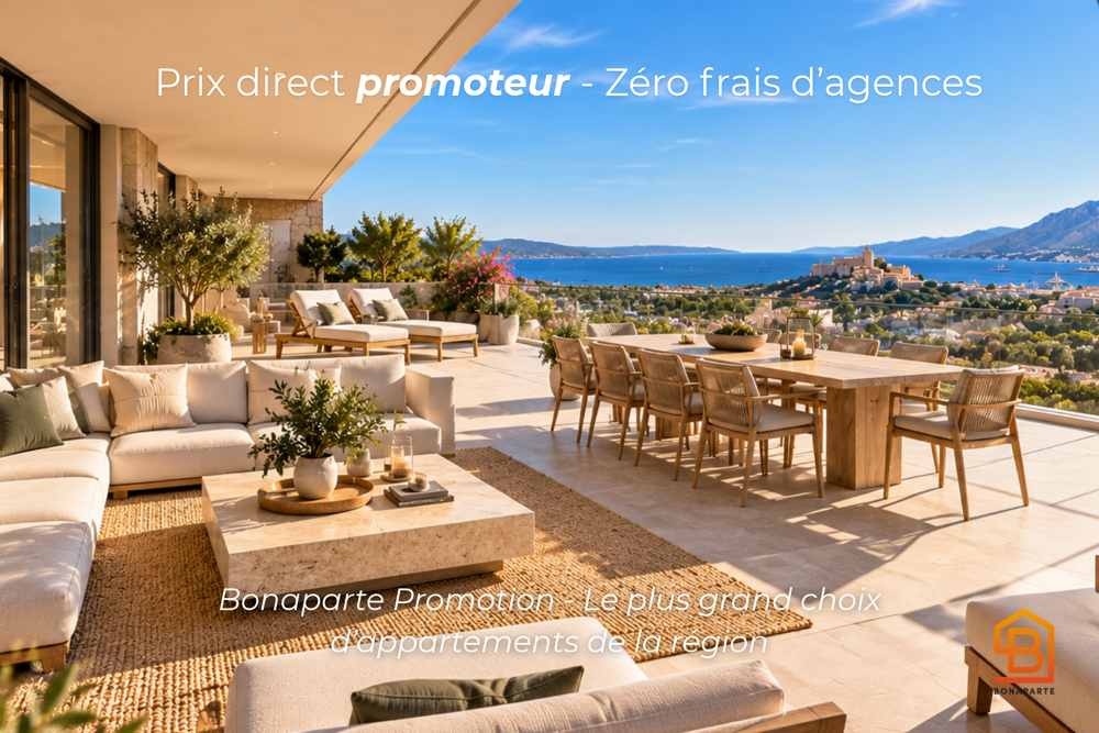 Vente Appartement CALVI – T5 DE 167 M² EN DERNIER ÉTAGE AVEC PLUS DE 100 M² DE TERRASSES AVEC VUE – RÉSIDENCE DE PREST Calvi