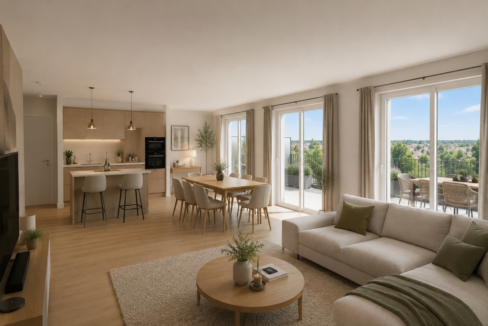 Vente Appartement RETOUR DE LOT !!! T4 DERNIER ÉTAGE – 2 TERRASSES DE 36 m² + 2 PKGS – RER A À 6 MIN !!! Acheres