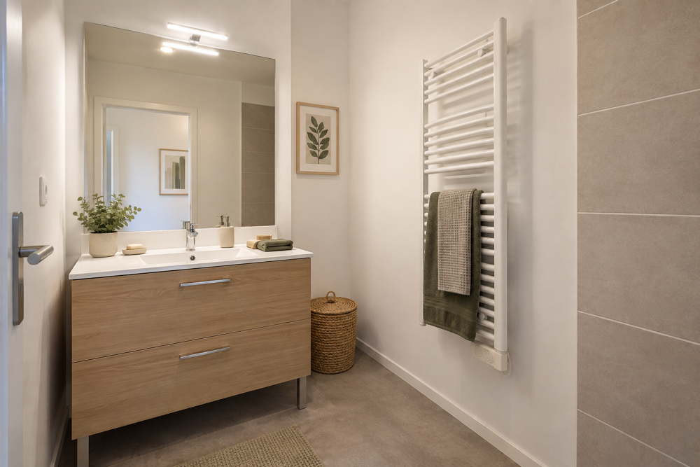 T2 DE 42 M² AU 5E ÉTAGE AVEC BALCON SUD DE 5 M² ET PARKING COUVERT