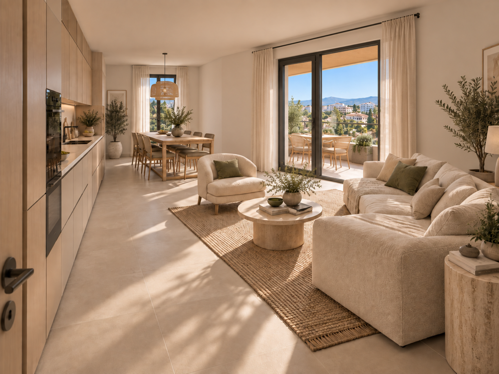 Vente Appartement .T3 LUMINEUX AVEC GRANDE TERRASSE ET VUE DÉGAGÉE À JUAN-LES-PINS CENTRE Antibes