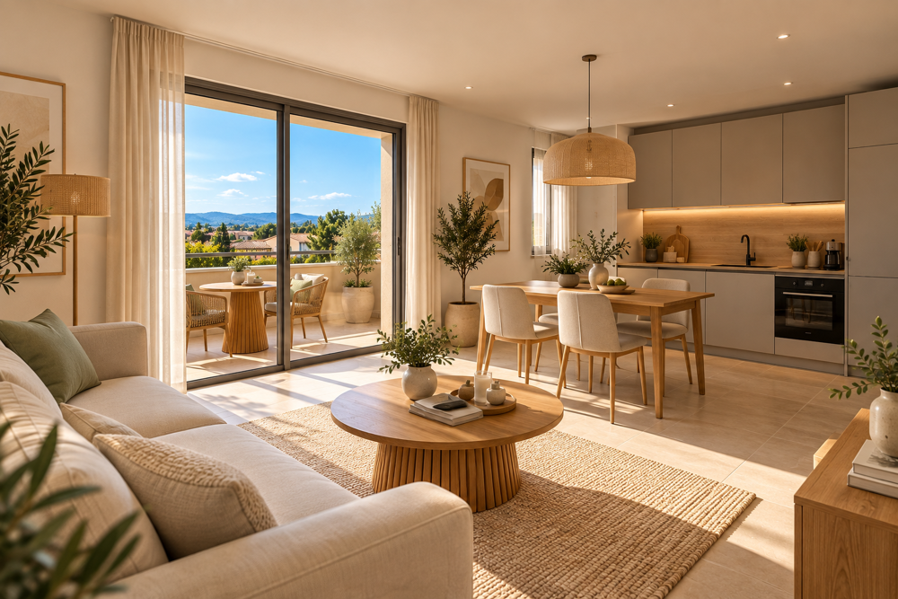 Vente Appartement SALON-DE-PROVENCE – T2 NEUF EN DERNIER ÉTAGE AVEC TERRASSE Salon-de-provence