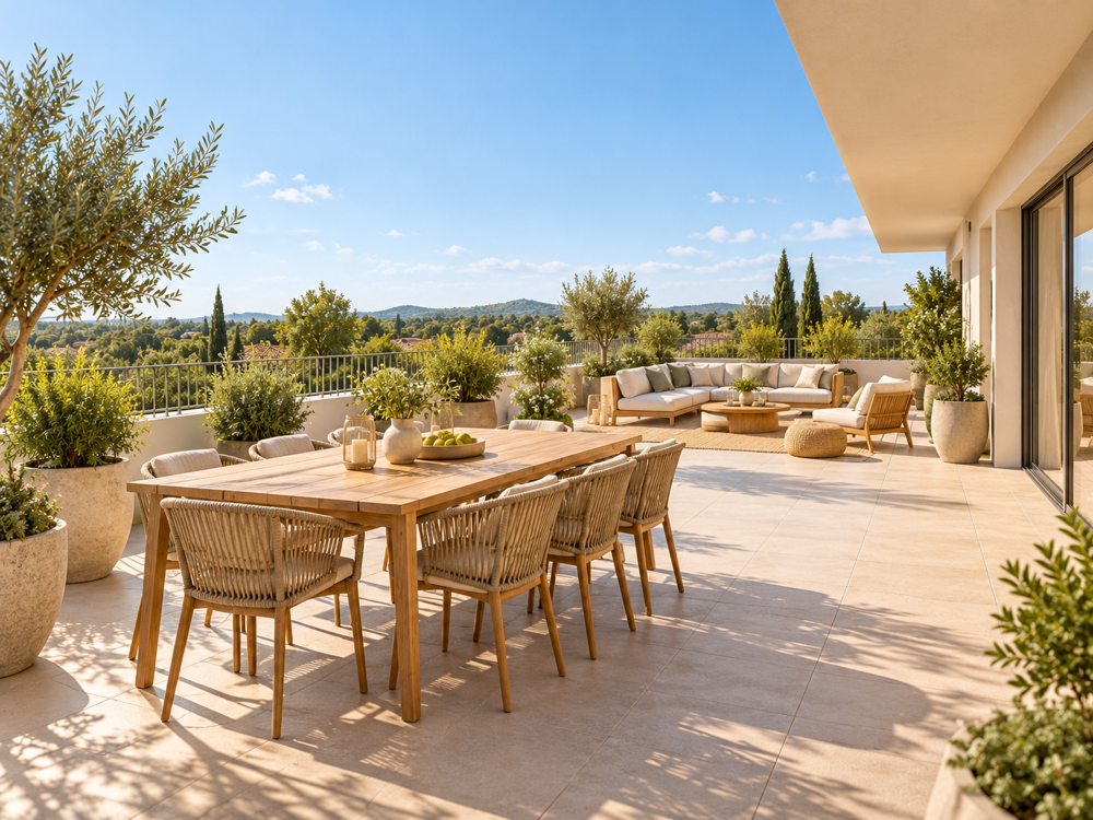 Vente Appartement SUPERBE 3 PIÈCES EN DERNIER NIVEAU AVEC IMMENSE TERRASSE ET PISCINE Gassin