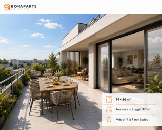  Appartement à vendre 4 pièces 86 m²