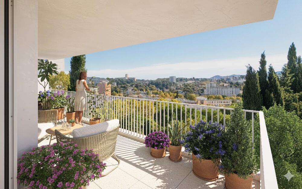 Vente Appartement PENSEZ PRATICITE ! A 200M DU METRO, T2 D'EXCEPTION AU 7E ETAGE Marseille 13
