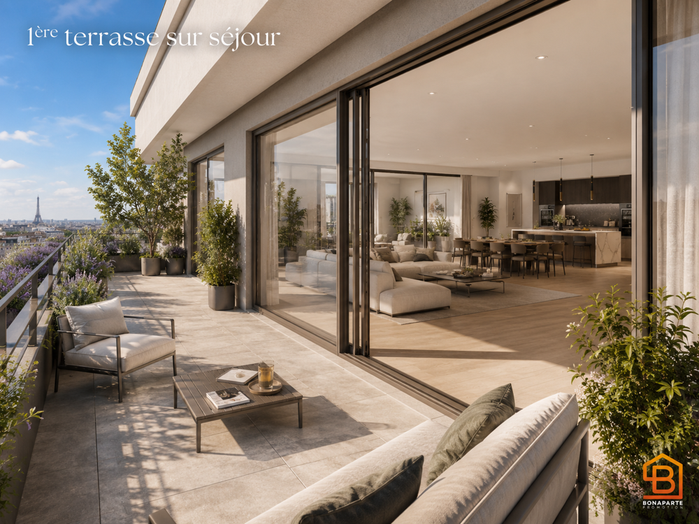 Vente Appartement achat appartement neuf 4 pièces 137m² Boulogne billancourt 92100 dernier etage terrasse de 85m² Boulogne billancourt