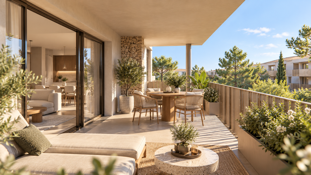 Vente Appartement CLARENSAC – T2 NEUF AVEC TERRASSE DE 18 M² – RÉSIDENCE INTIMISTE DE STANDING Clarensac