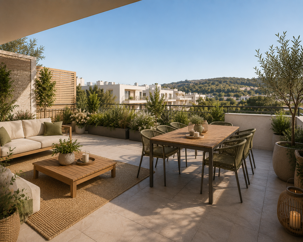 Vente Appartement SPLENDIDE 4 pièces d'exception en dernier étage avec terrasse plein ciel Marseille 14