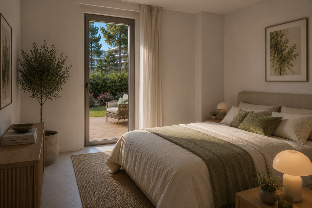 DERNIERE OPPORTUNITE T2 DE 50M² AVEC 65M² D'EXTERIEUR DANS UN PARC BOISÉ