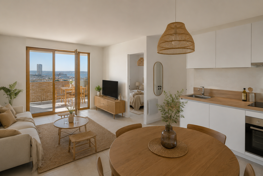 Vente Appartement 2 PIÉCES VUE MER - PROCHE METRO & TRAMWAY Marseille 15