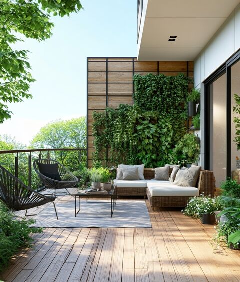   GRANDE TERRASSE ORIENTEE SUD/ZONE RESIDENTIELLE / PROCHE COMMODITES / GARAGE Appartement - 2 pice(s) - 43 m