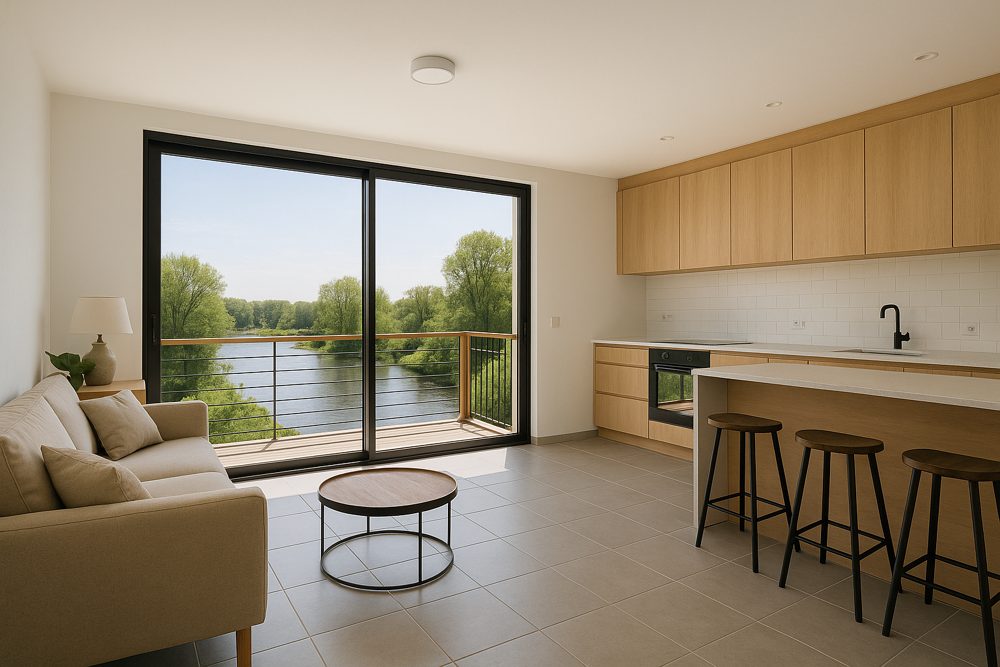 3P LUMINEUX avec TERRASSE 13 m² - Au bord de la Bruche