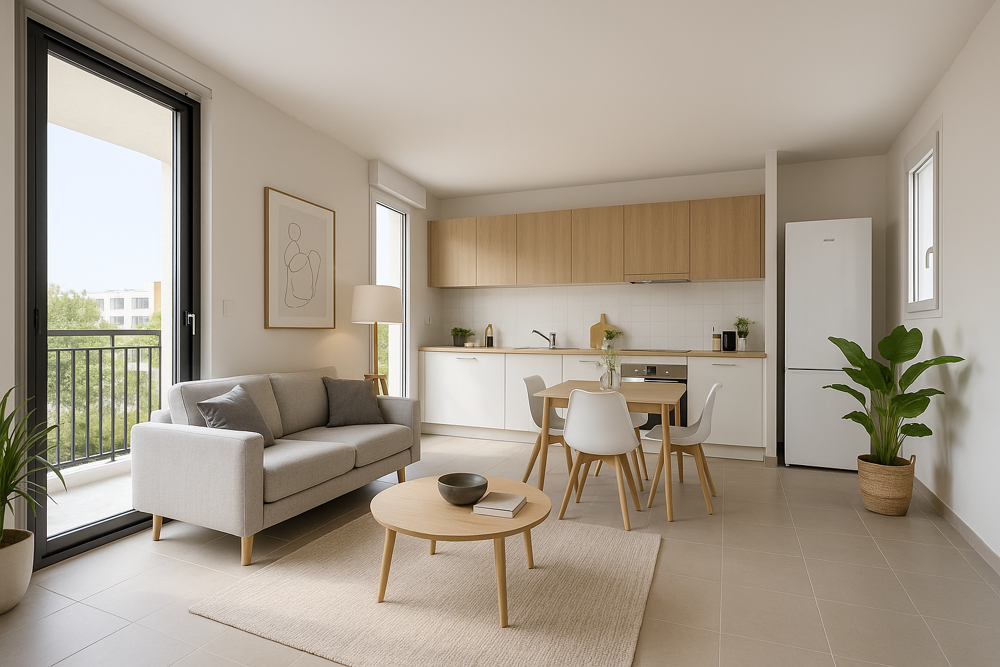 LIVRAISON IMMINENTE ET VISITE POSSIBLE POUR CE BEAU T3 DE 70M2