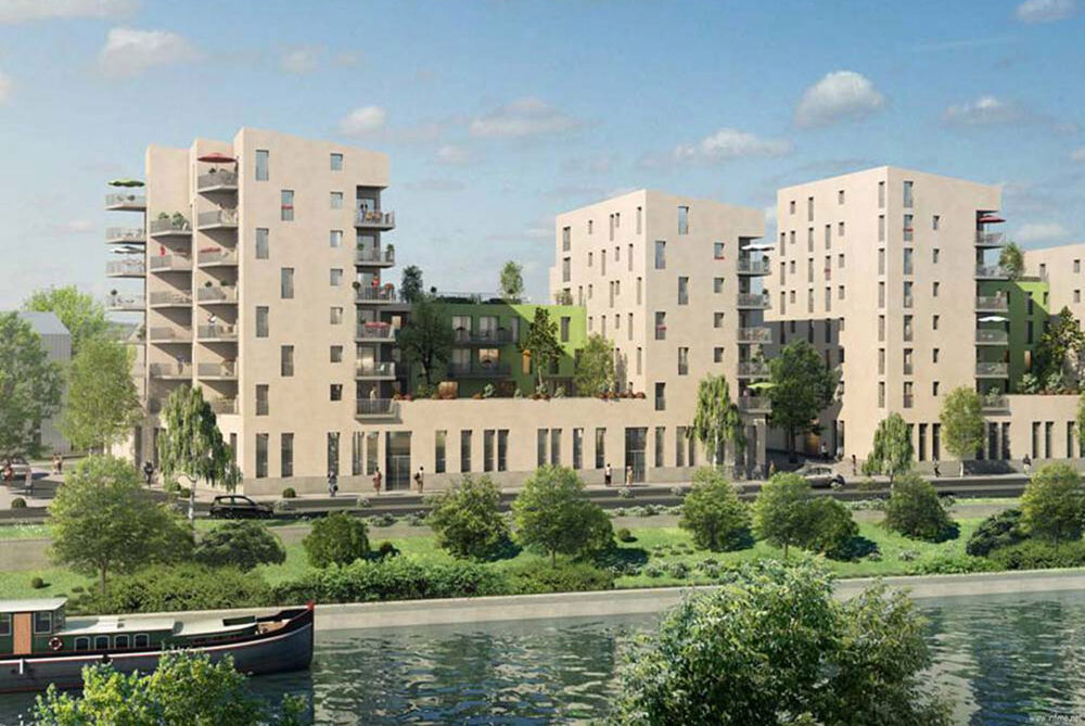 VUE SUR LE CANAL DE L'OURCQ - DERNIERS LOTS 3P AU 5P A SAISIR !! !!